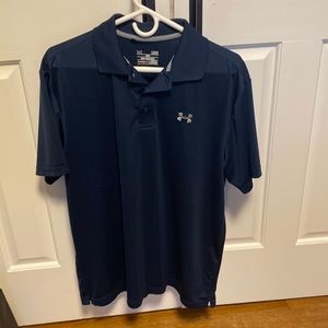 Men’s large under armour polo navy blue